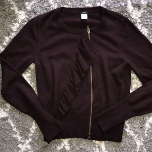 J. Crew 100% Merino Wool Sweater (Burgundy)